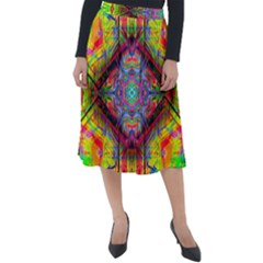 Blast Off Classic Velour Midi Skirt  by Thespacecampers