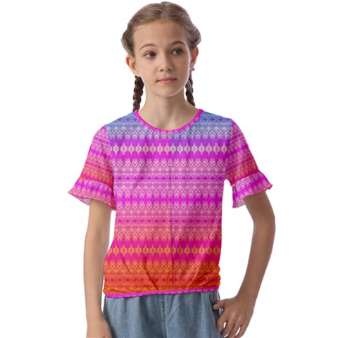 Daydreams Kids  Cuff Sleeve Scrunch Bottom Tee by Thespacecampers