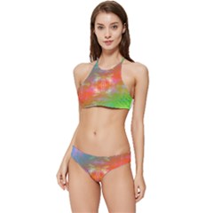 Faded Consciousness Banded Triangle Bikini Set by Thespacecampers