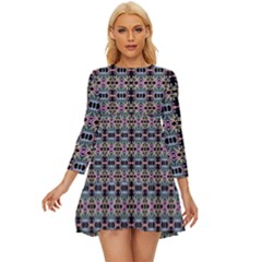 Geoshine Long Sleeve Babydoll Dress