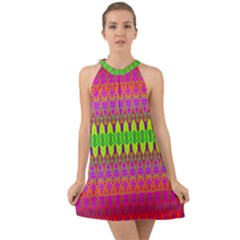 Groovy Godess Halter Tie Back Chiffon Dress by Thespacecampers