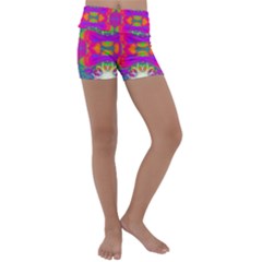 Plasma Ball Kids  Lightweight Velour Yoga Shorts by Thespacecampers