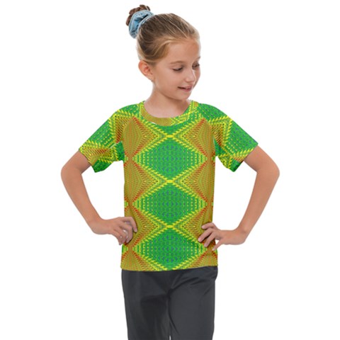 Twisty Trip Kids  Mesh Piece Tee by Thespacecampers