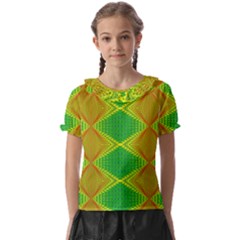 Twisty Trip Kids  Frill Chiffon Blouse by Thespacecampers