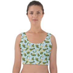 Dolmadakia Velvet Crop Top by sifis
