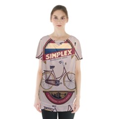 Simplex Bike 001 Design By Trijava Skirt Hem Sports Top by nate14shop