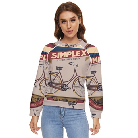 Simplex Bike 001 Design By Trijava Women s Long Sleeve Raglan Tee by nate14shop