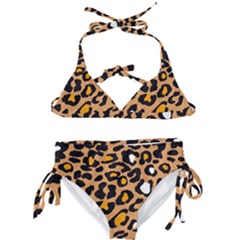 Leopard Jaguar Dots Kids  Classic Bikini Set by ConteMonfrey