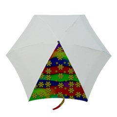 Blooming Stars On The Rainbow So Rare Mini Folding Umbrellas by pepitasart