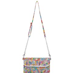 Floral Flowers Mini Crossbody Handbag by artworkshop