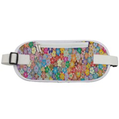 Floral Flowers Rounded Waist Pouch by artworkshop