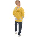 Hexagons Yellow Honeycomb Hive Bee Hive Pattern Kids  Hooded Pullover View2