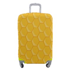 Hexagons Yellow Honeycomb Hive Bee Hive Pattern Luggage Cover (small)