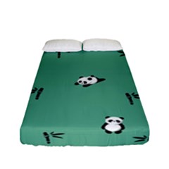 Pandas Pattern Fitted Sheet (full/ Double Size) by artworkshop