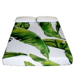 Sheets Tropical Plant Palm Summer Exotic Fitted Sheet (queen Size) by artworkshop