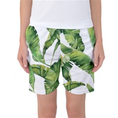 Sheets Tropical Plant Palm Summer Exotic Women s Basketball Shorts by artworkshop