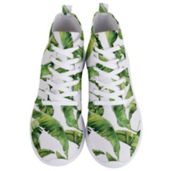 Sheets Tropical Plant Palm Summer Exotic Men s Lightweight High Top Sneakers by artworkshop