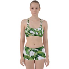 Sheets Tropical Plant Palm Summer Exotic Perfect Fit Gym Set by artworkshop