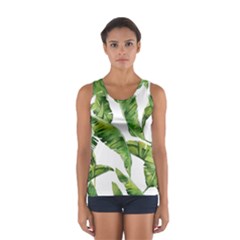 Sheets Tropical Plant Palm Summer Exotic Sport Tank Top  by artworkshop