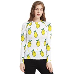 Pattern Lemon Texture Women s Long Sleeve Rash Guard by artworkshop