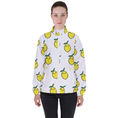 Pattern Lemon Texture Women s High Neck Windbreaker by artworkshop