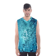 Bubbles Water Bub Men s Basketball Tank Top by artworkshop