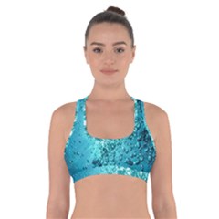 Bubbles Water Bub Cross Back Sports Bra by artworkshop