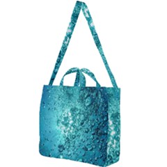 Bubbles Water Bub Square Shoulder Tote Bag by artworkshop