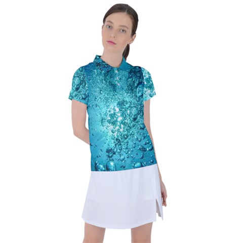 Bubbles Water Bub Women s Polo Tee by artworkshop