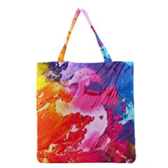 Colorful Painting Grocery Tote Bag by artworkshop