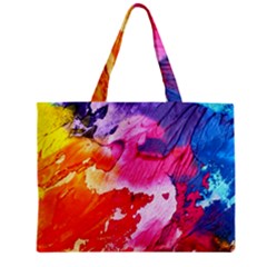 Colorful Painting Zipper Mini Tote Bag by artworkshop