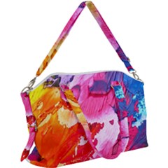 Colorful Painting Canvas Crossbody Bag by artworkshop