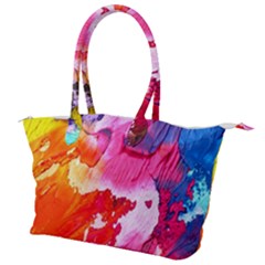 Colorful Painting Canvas Shoulder Bag by artworkshop