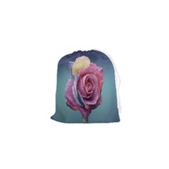 Rose Flower Love Romance Beautiful Drawstring Pouch (xs) by artworkshop