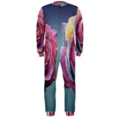 Rose Flower Love Romance Beautiful Onepiece Jumpsuit (men) by artworkshop