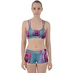 Rose Flower Love Romance Beautiful Perfect Fit Gym Set by artworkshop