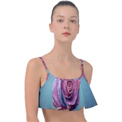 Rose Flower Love Romance Beautiful Frill Bikini Top by artworkshop