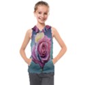 Rose Flower Love Romance Beautiful Kids  Sleeveless Hoodie View1