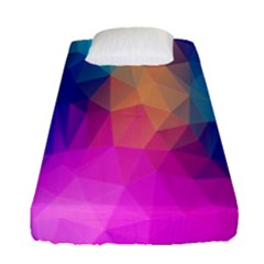 Triangles Polygon Color Fitted Sheet (single Size) by artworkshop