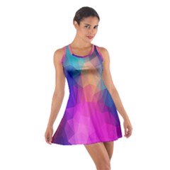 Triangles Polygon Color Cotton Racerback Dress by artworkshop