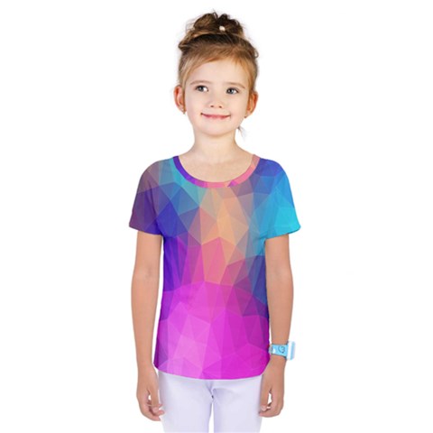 Triangles Polygon Color Kids  One Piece Tee by artworkshop