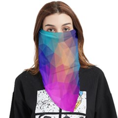 Triangles Polygon Color Face Covering Bandana (triangle) by artworkshop