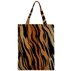 Tiger Animal Print A Completely Seamless Tile Able Background Design Pattern Zipper Classic Tote Bag by Amaryn4rt