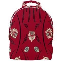 Folk Flowers Print Floral Pattern Ethnic Art Mini Full Print Backpack by Eskimos