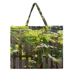 Bitter Melon Zipper Large Tote Bag by artworkshop