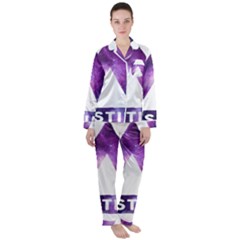 Bastille Galaksi Satin Long Sleeve Pajamas Set by nate14shop