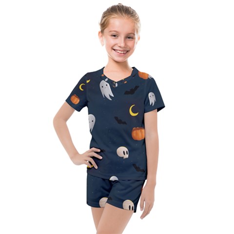 Halloween Kids  Mesh Tee And Shorts Set by nate14shop