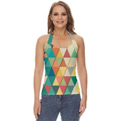 Geometric Basic Halter Top