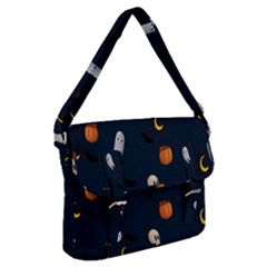Halloween Ghost Pumpkin Bat Skull Buckle Messenger Bag by artworkshop