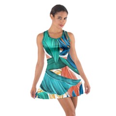 Leaves Tropical Exotic Cotton Racerback Dress by artworkshop